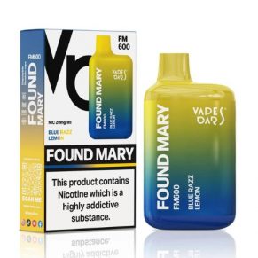Blue Razz Lemon Found Mary FM600 Disposable Vape
