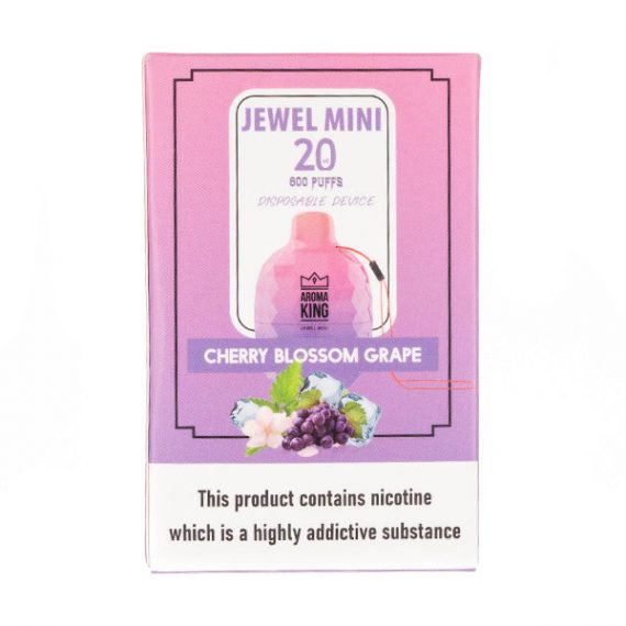 Cherry Blossom Grape Aroma King Jewel Mini 600 Disposable Vape