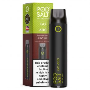 Cola Lime Pod Salt GO 600 Disposable Vape