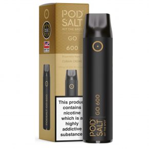 Cuban Creme Pod Salt GO 600 Disposable Vape