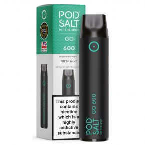 Fresh Mint Pod Salt GO 600 Disposable Vape
