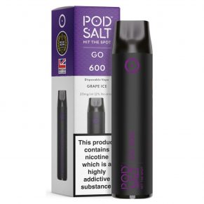 Grape Ice Pod Salt GO 600 Disposable Vape