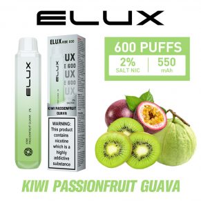 Kiwi Passionfruit Guava Elux Vibe 600 Disposable Vape