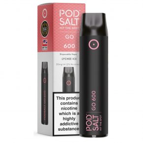 Lychee Ice Pod Salt GO 600 Disposable Vape