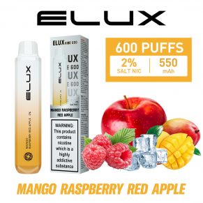 Mango Raspberry Red Apple Elux Vibe 600 Disposable Vape