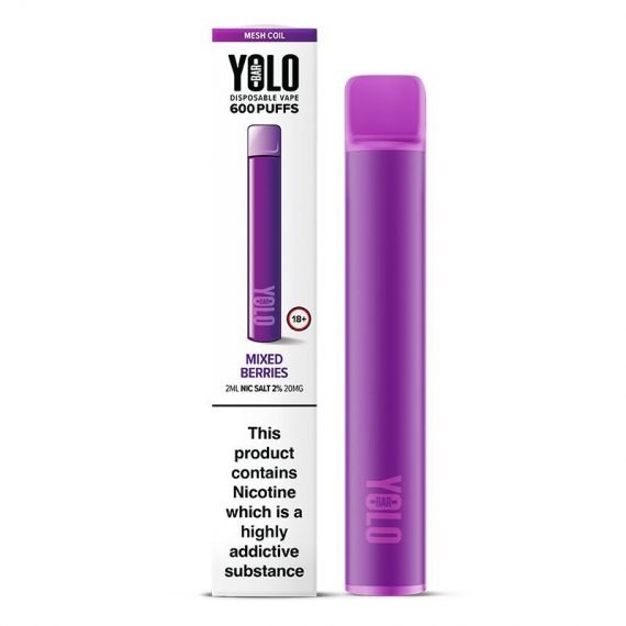 Mixed Berries Yolo Bar M600 Disposable Vape