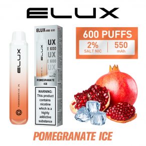 Pomegranate Ice Elux Vibe 600 Disposable Vape