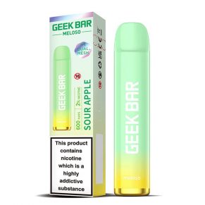 Sour Apple Geek Bar Meloso 600 Disposable Vape