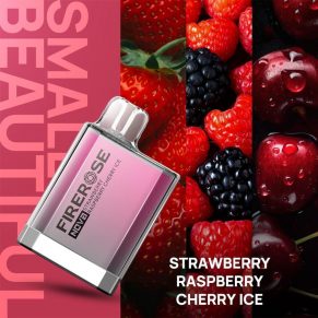 Strawberry Raspberry Cherry Ice Elux Firerose Nova 600 Disposable Vape