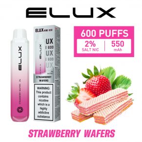 Strawberry Wafers Elux Vibe 600 Disposable Vape